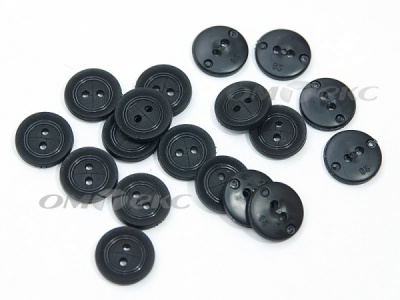 51820/18 мм (2 пр) черные пуговицы - купить в Симферополе. Цена: 0.82 руб.