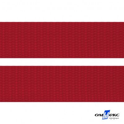 Красный - цв.171- Текстильная лента-стропа 550 гр/м2 ,100% пэ шир.50 мм (боб.50+/-1 м) - купить в Симферополе. Цена: 797.67 руб.