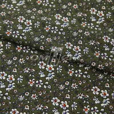 Плательная ткань "Фламенко" 11.2, 80 гр/м2, шир.150 см, принт растительный - купить в Симферополе. Цена 259.21 руб.