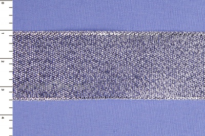 Лента парча MR-25, 25мм (33 м)  серебро - купить в Симферополе. Цена: 403.62 руб.