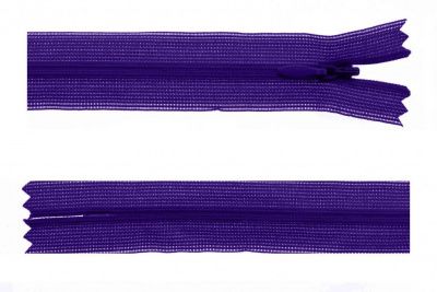 Молния потайная Т3 866, 50 см, капрон, цвет фиолетовый - купить в Симферополе. Цена: 8.62 руб.