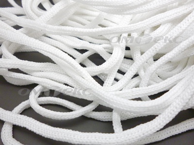 Шнур В-036 4 мм мелкое плетение 100 м белый - купить в Симферополе. Цена: 2.02 руб.