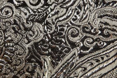 Ткань костюмная жаккард №11, 140 гр/м2, шир.150см, цвет тем.серебро - купить в Симферополе. Цена 383.29 руб.