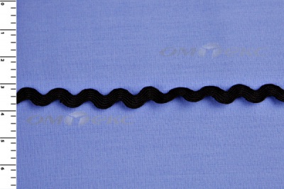 Тесьма плетеная "Вьюнчик"/черный - купить в Симферополе. Цена: 48.11 руб.
