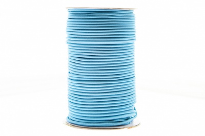 0370-1301-Шнур эластичный 3 мм, (уп.100+/-1м), цв.168 - голубой - купить в Симферополе. Цена: 459.62 руб.
