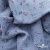 Ткань Муслин принт, 100% хлопок, 125 гр/м2, шир. 140 см, #2308 цв. 69 серо-голубой с цветком - купить в Симферополе. Цена 413.11 руб.