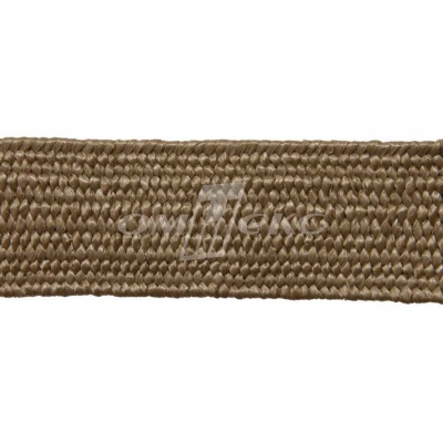 Тесьма отделочная полипропиленовая плетеная эластичная #2, шир. 40мм, цв.- соломенный - купить в Симферополе. Цена: 50.99 руб.