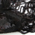 Трикотажное полотно с пайетками, шир.130 см, #311-бахрома чёрная - купить в Симферополе. Цена 1 183.35 руб.