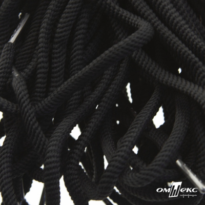 Шнурки #106-09, круглые 130 см, цв.чёрный - купить в Симферополе. Цена: 21.92 руб.