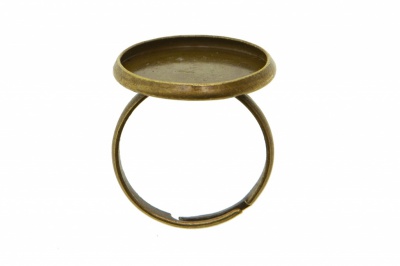 Заготовка для рукоделия металлическая фигурная для кольца 15мм - купить в Симферополе. Цена: 7.44 руб.