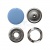 Кнопка рубашечная (закрытая) 9,5мм - эмаль, цв.182 - св.голубой - купить в Симферополе. Цена: 5.74 руб.