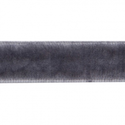 Лента бархатная нейлон, шир.12 мм, (упак. 45,7м), цв.189-т.серый - купить в Симферополе. Цена: 457.61 руб.