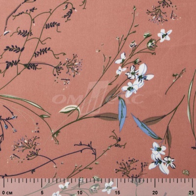 Плательная ткань "Фламенко" 2.1, 80 гр/м2, шир.150 см, принт растительный - купить в Симферополе. Цена 311.05 руб.