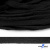 Шнур плетеный d-8 мм плоский, 70% хлопок 30% полиэстер, уп.85+/-1 м, цв.- чёрный - купить в Симферополе. Цена: 735 руб.