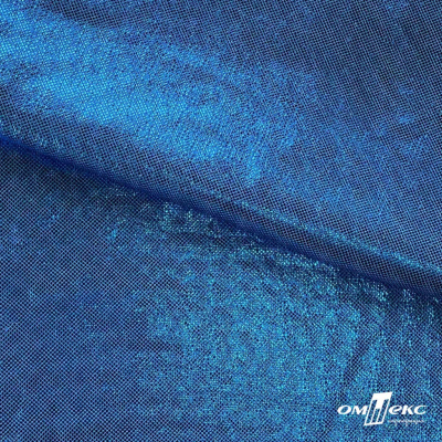 Трикотажное полотно голограмма, шир.140 см, #602 -голубой/голубой - купить в Симферополе. Цена 385.88 руб.