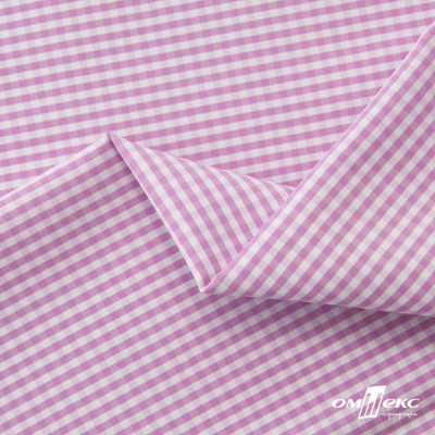 Ткань сорочечная Клетка Виши, 115 г/м2, 58% пэ,42% хл, шир.150 см, цв.1-розовый, (арт.111) - купить в Симферополе. Цена 309.82 руб.