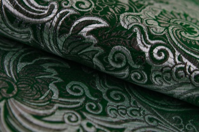 Ткань костюмная жаккард, 135 гр/м2, шир.150см, цвет зелёный№4 - купить в Симферополе. Цена 441.94 руб.