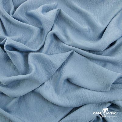 Ткань плательная Муар, 100% полиэстер,165 (+/-5) гр/м2, шир. 150 см, цв. Серо-голубой - купить в Симферополе. Цена 215.65 руб.