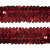 Тесьма с пайетками 3, шир. 30 мм/уп. 25+/-1 м, цвет красный - купить в Симферополе. Цена: 1 087.39 руб.