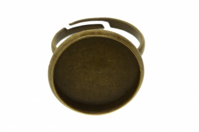 Заготовка для рукоделия металлическая фигурная для кольца 15мм - купить в Симферополе. Цена: 7.44 руб.