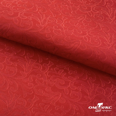 Ткань жаккард королевский, 100% полиэстр 180 г/м 2, шир.150 см, цв-красный - купить в Симферополе. Цена 293.39 руб.