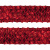 Тесьма с пайетками 3, шир. 35 мм/уп. 25+/-1 м, цвет красный - купить в Симферополе. Цена: 1 308.30 руб.
